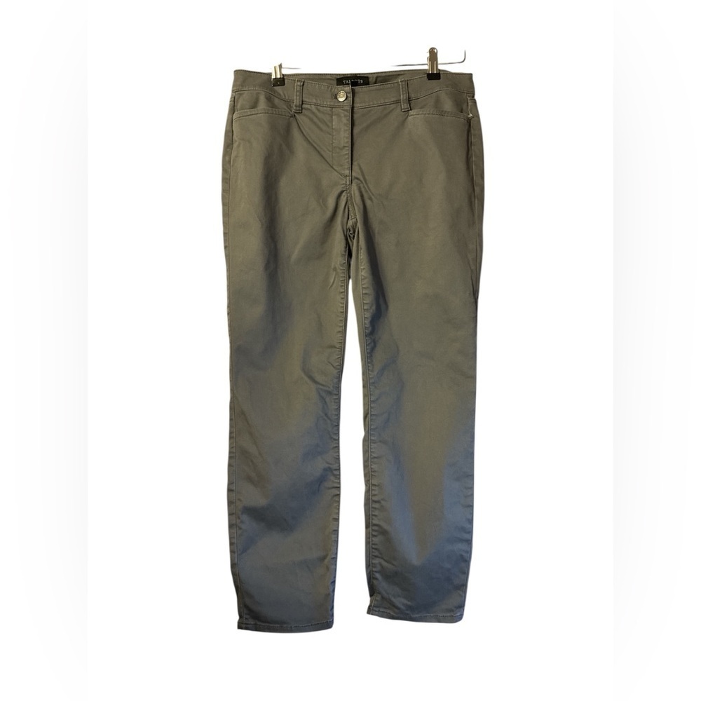 Talbots Full-length Chino Pants Gray Women Size 8P